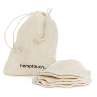 Hemptouch Reusable cotton pads + laudry bag 5 Stuks - thumbnail