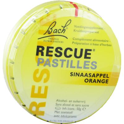 Bach Rescue Rescue pastilles sinaasappel 50 Gram Bach Rescue Rescue pastilles sinaasappel 50 Gram