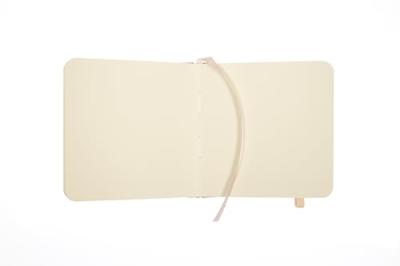 Kangaro Schetsboek - Oud Roze - Hardcover - 80 vellen - 140g - Roomwit Papier met Elastiek en Lint