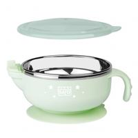 Saro warmhoudkom met zuignap 13 cm groen - thumbnail