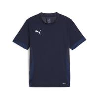 PUMA teamGOAL Voetbalshirt Kids Donkerblauw Wit - thumbnail