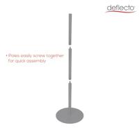 Deflecto 692056-A4S Folderhouder, Vloerstatief Zilver DIN A4 1 stuk(s) Aantal vakken: 2 (l x b x h) 330 x 330 x 1422 mm - thumbnail