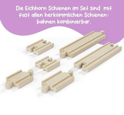 Eichhorn treinrails sporen uitbreidingsset, 6dlg.
