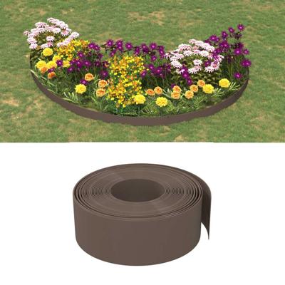 VidaXL Tuinranden 2 st 10 m 20 cm polyetheen bruin VidaXL Tuinranden 2 st 10 m 20 cm polyetheen bruin