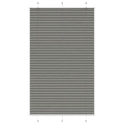 Pliss rolgordijn 115x200 cm stofbreedte 114,4 cm antraciet