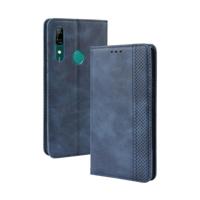 Magnetische Buckle retro Crazy Horse textuur horizontale Flip lederen case voor Huawei P Smart Z met houder & kaartsleuven & fotolijstjes (blauw) - thumbnail