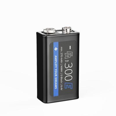 Fischer Amps Accu 9V NiMh/300mAh oplaadbare batterij