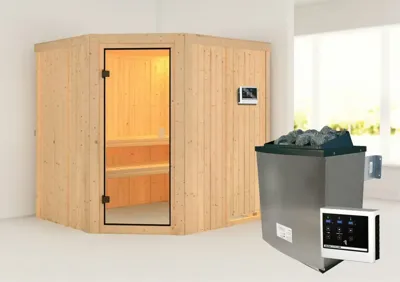 Karibu | Bodo Sauna | Kachel 9 kW Externe Bediening