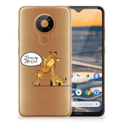 Nokia 5.3 Telefoonhoesje met Naam Giraffe Nokia 5.3 Telefoonhoesje met Naam Giraffe
