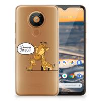 Nokia 5.3 Telefoonhoesje met Naam Giraffe - thumbnail