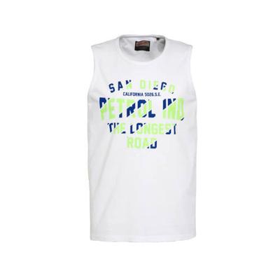 Petrol Industries singlet met logo wit