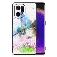 Kleurrijke Telefoonhoesje OPPO Find X5 Vogel - thumbnail