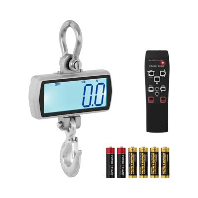 Steinberg Systems SBS-KW-500SLIM Kraanweegschaal Laadvermogen Max. 500 kg Nauwkeurigheid 100 g LCD-scherm Gegoten aluminium, staal, roestvrij staal Eenheden kg/lb