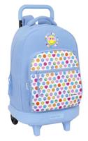 Schoolrugzak Smiley Joyful Blauw Multicolour 33 x 45 x 22 cm - thumbnail