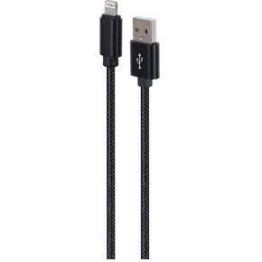 GEMBIRD USB naar Lightning-kabel, CCDB-mUSB2B-AMLM-6, Zwart, 1,8 m