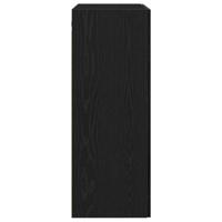 Wandkast Zwart eiken 69.5 x 34 x 90 cm Bewerkt hout - thumbnail