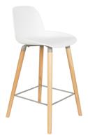Zuiver Barstoel 'Albert Kuip' PP, kleur Wit (zithoogte 65cm) - thumbnail