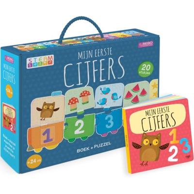 Rebo Publishers Rebo cijfers - boek + puzzeltrein