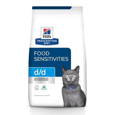 HILL'S PRESCRIPTION DIET Feline d/d Droog kattenvoer Eend, Erwten 1,5 kg