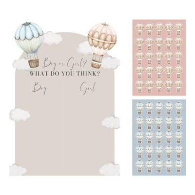 Stembord Baby Balloons Gender Reveal Classic