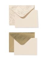 HEMA Cadeau-enveloppen met blanco kaart S bladeren - 6 stuks - thumbnail