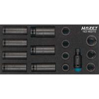 HAZET Krachtdopsleutelset 163-463/15 · 1/2 inch (12,5 mm) vierkant hol · Buiten-zeskant-tractieprofiel · 15-delig · 17 - 27 - thumbnail