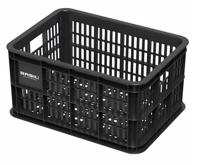 Basil fietskrat kunststof 25 liter zwart - thumbnail