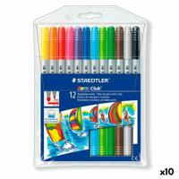 Set Viltstiften Staedtler Noris Club Dubbelzijdig Multicolour (10 Stuks) - thumbnail