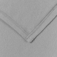 VidaXL Gooi deken grijs 170 x 130 cm fleece - thumbnail