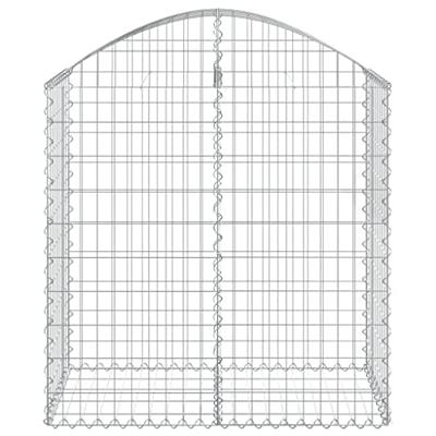 Schanskorf gewelfd 100x50x100/120 cm gegalvaniseerd ijzer Schanskorf gewelfd 100x50x100/120 cm gegalvaniseerd ijzer