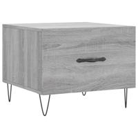 Salontafels 2 st 50x50x40 cm bewerkt hout grijs sonoma eiken - thumbnail