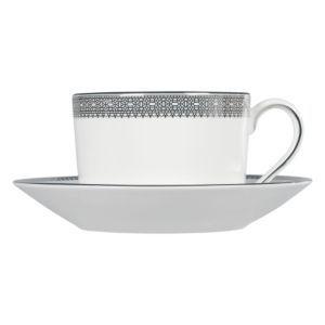 WEDGWOOD - Vera Wang Lace Platinum - Theekop&schotel 0,15l WEDGWOOD - Vera Wang Lace Platinum - Theekop&schotel 0,15l