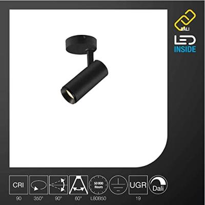 SLV 1004388 NUMINOS S LED-plafondlamp LED vast ingebouwd 11 W Zwart