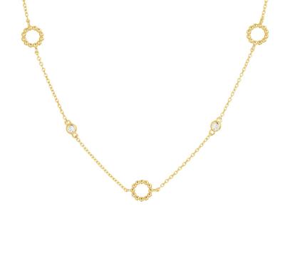TFT Collier Geelgoud Rondje En Zirkonia 1,0 mm 41 + 4 cm TFT Collier Geelgoud Rondje En Zirkonia 1,0 mm 41 + 4 cm