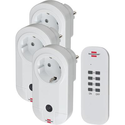 Brennenstuhl Comfort-Line Radiografisch bediende schakelaarset 3x IP20 - 1507040
