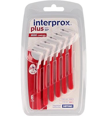 Interprox Plus ragers mini conical rood 6 Stuks