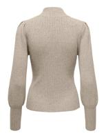 Only Onlkatia L/s Highneck Pullover Knt Noos 15232494 Trui Mocha Meringue W. Melange - thumbnail