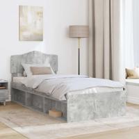 Bedframe Concerte Grijs 90 x 190 cm Massief grenenhout - thumbnail