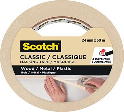 Scotch classic afplaktape, ft 24 mm x 50 m Scotch classic afplaktape, ft 24 mm x 50 m