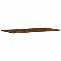 Wandschappen 4 st 80x40x1,5 cm bewerkt hout gerookt eikenkleur - thumbnail