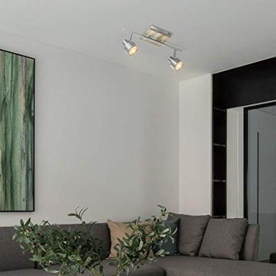 Light depot - LED opbouwspot Drift 2 lichts - 35,5 cm - mat staal - Outlet Light depot - LED opbouwspot Drift 2 lichts - 35,5 cm - mat staal - Outlet
