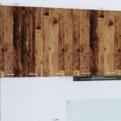 Hangkast Riga Oude Hout en Wit 40 x 31 x 80 cm Bewerkt hout