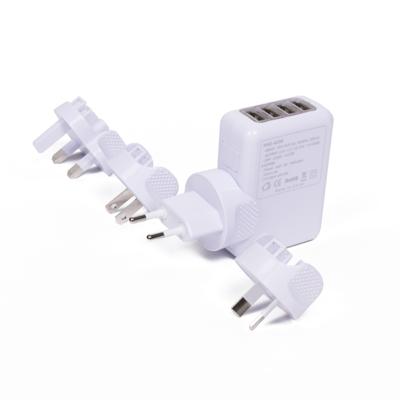 Bellson USB Wereldstekker - 5 Delig