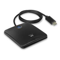 Intelligente Kaartlezer Ewent EW1055 USB C 1 m DNIe Zwart - thumbnail