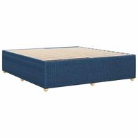 Bedframe zonder matras stof blauw 180x200 cm - thumbnail