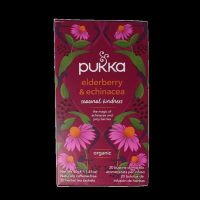 Thee pukka elderberry en echinacea 20 zakjes Thee pukka elderberry en echinacea 20 zakjes