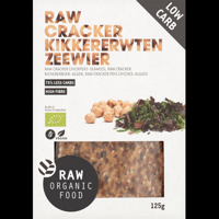 Raw Organic Food Raw Cracker Kikkererwten Zeewier 125 g bij Jumbo - thumbnail