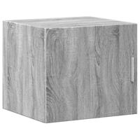 Opbergkast smal 45x42,5x225 cm bewerkt hout grijs sonoma eiken - thumbnail