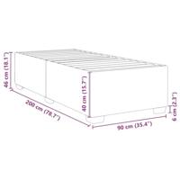 Bedframe zonder matras 90x200 cm fluweel donkergroen - thumbnail