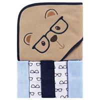 Luvable Friends Handdoek met capuchon en 5 wasbeurten, meisje Fox - thumbnail